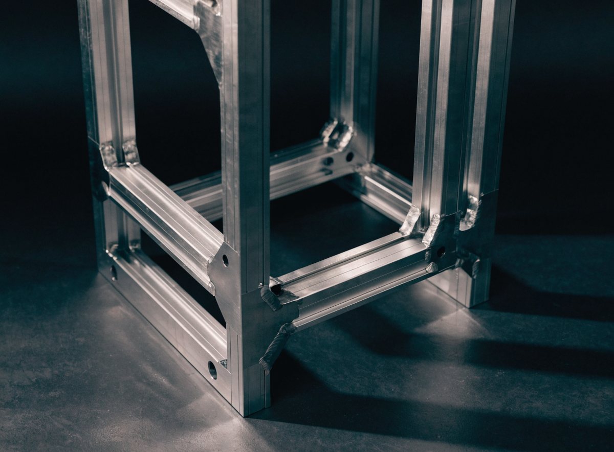 Rahmen aus Aluminiumprofilen